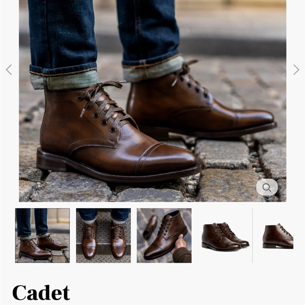 Thursday Rich Mahogany Cadet Boot Mens Size 7.5